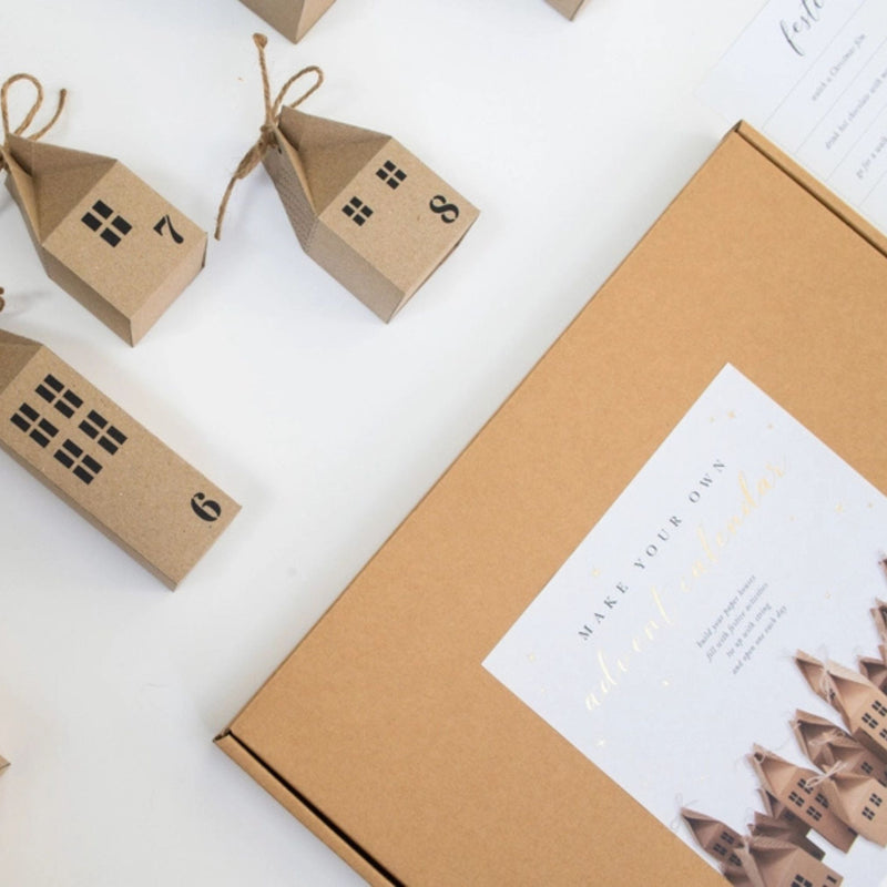 DIY Advent Calendar Houses Kit