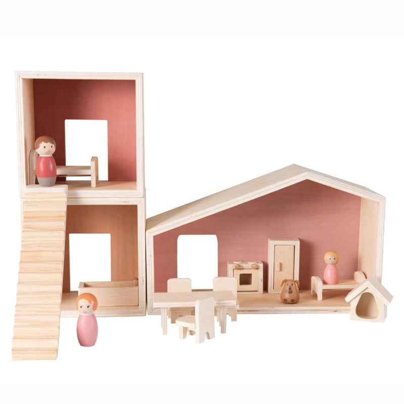 Wooden Scandinavian Dollhouse