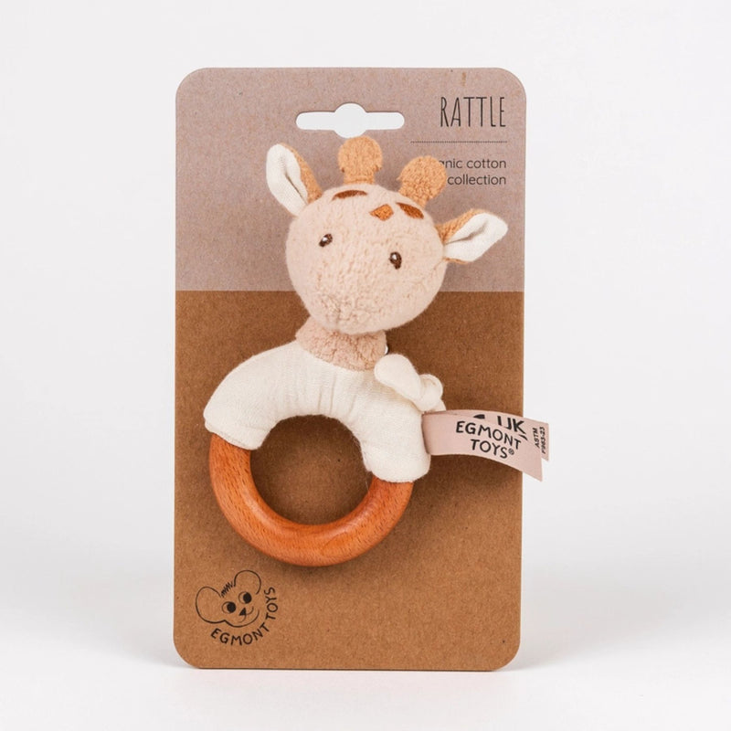 Organic Leonie Giraffe Wooden Rattle