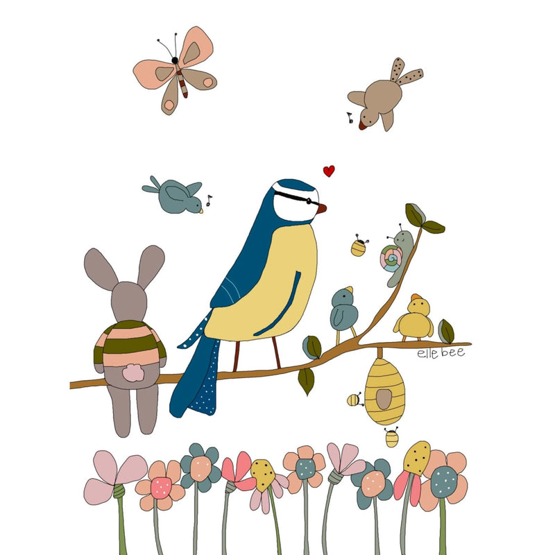 Snail in the Garden Birthday Card