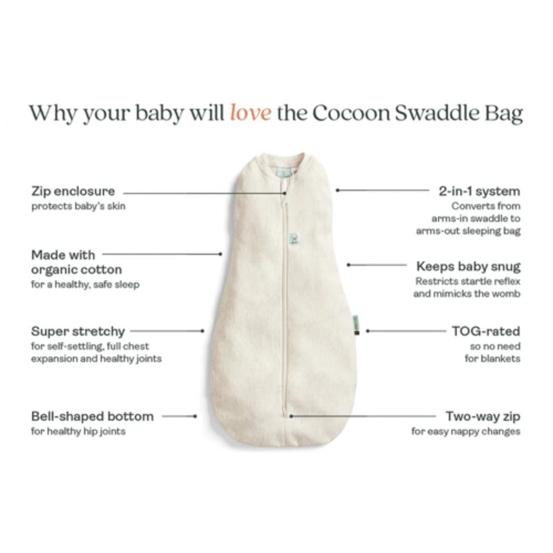 Organic Cocoon Swaddle Bag 2.5 Tog
