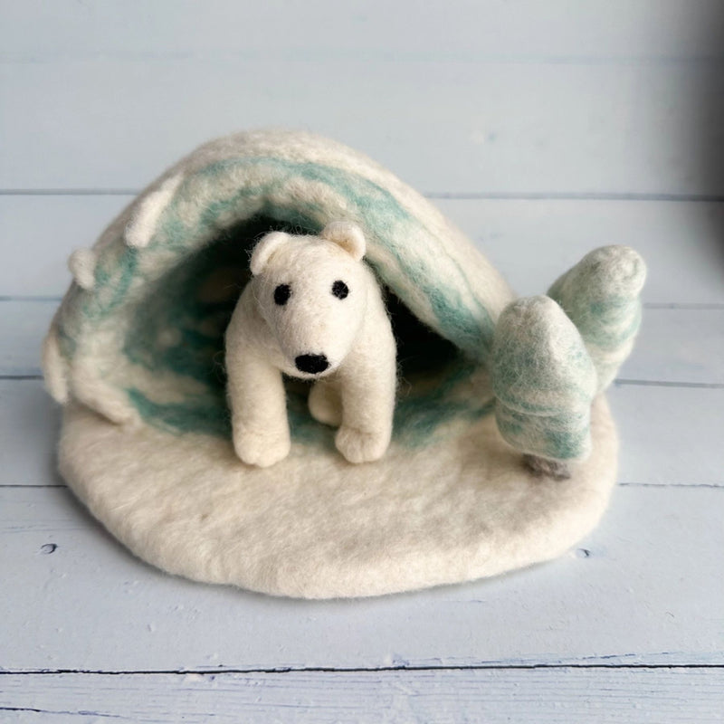 Felt Polar Bear, Standing