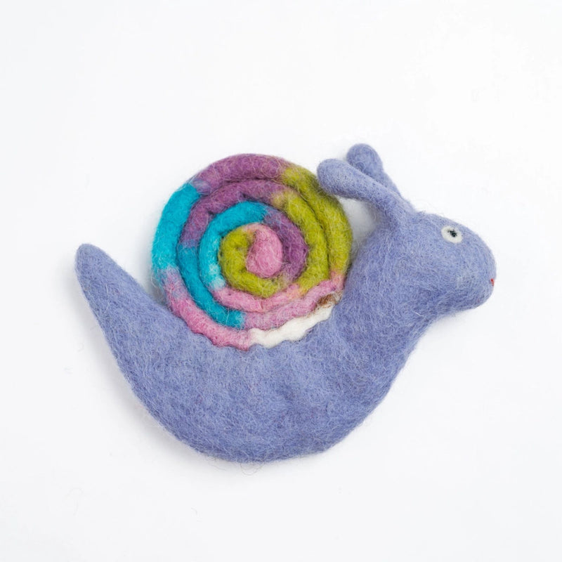 Felt Snail Finger Puppet