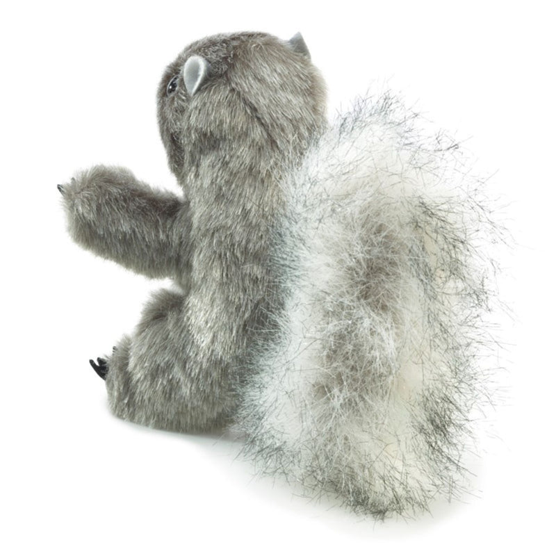 Mini Gray Squirrel Finger Puppet