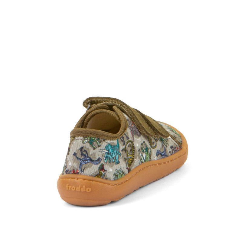 Barefoot Double Velcro Canvas Kid's Slippers - Extra Grip Outsole