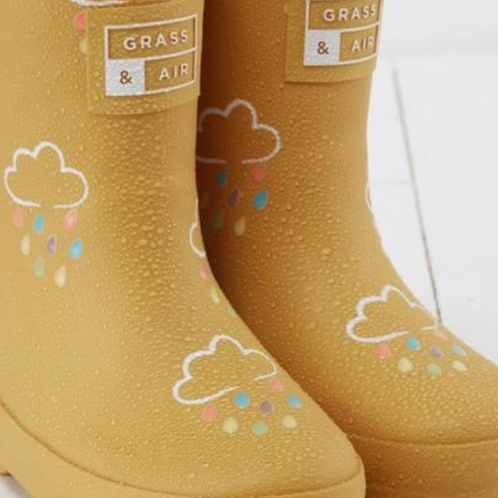 Colour-Changing Fall Rain Boots - Ochre
