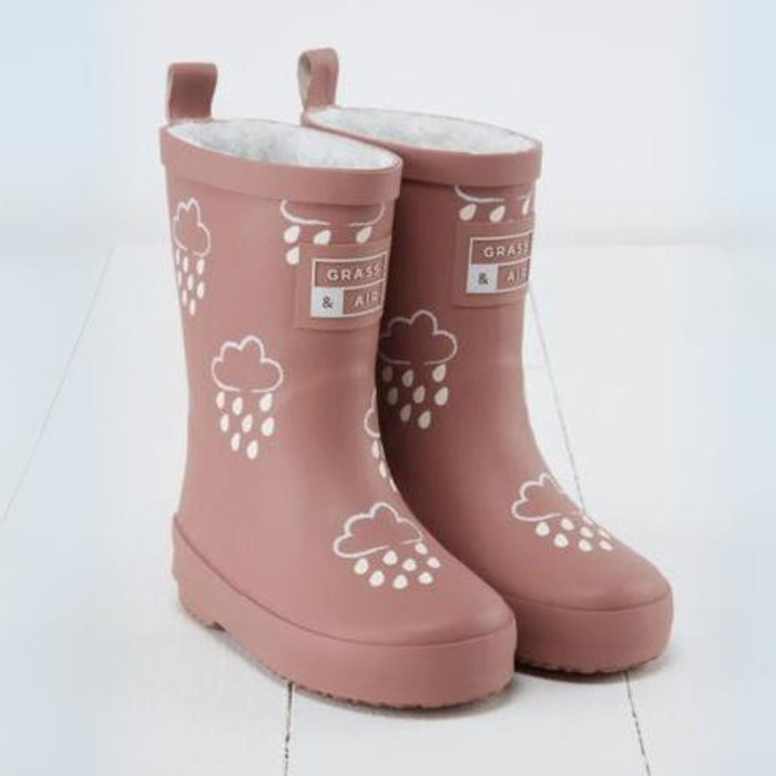 Colour-Changing Fall Rain Boots - Rose