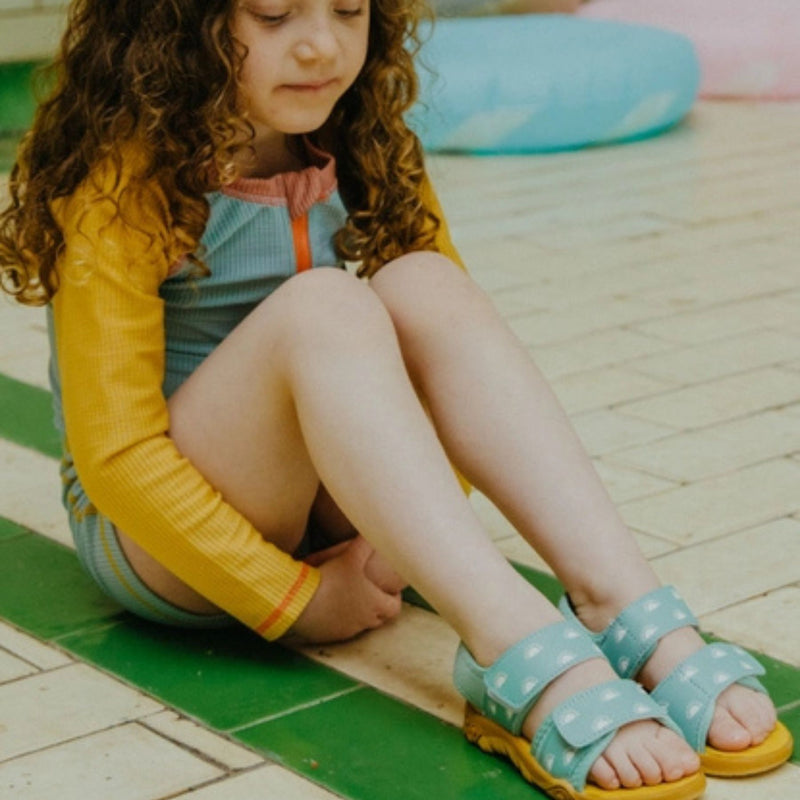 Grass + Air Colour-Changing Sandals Pistachio