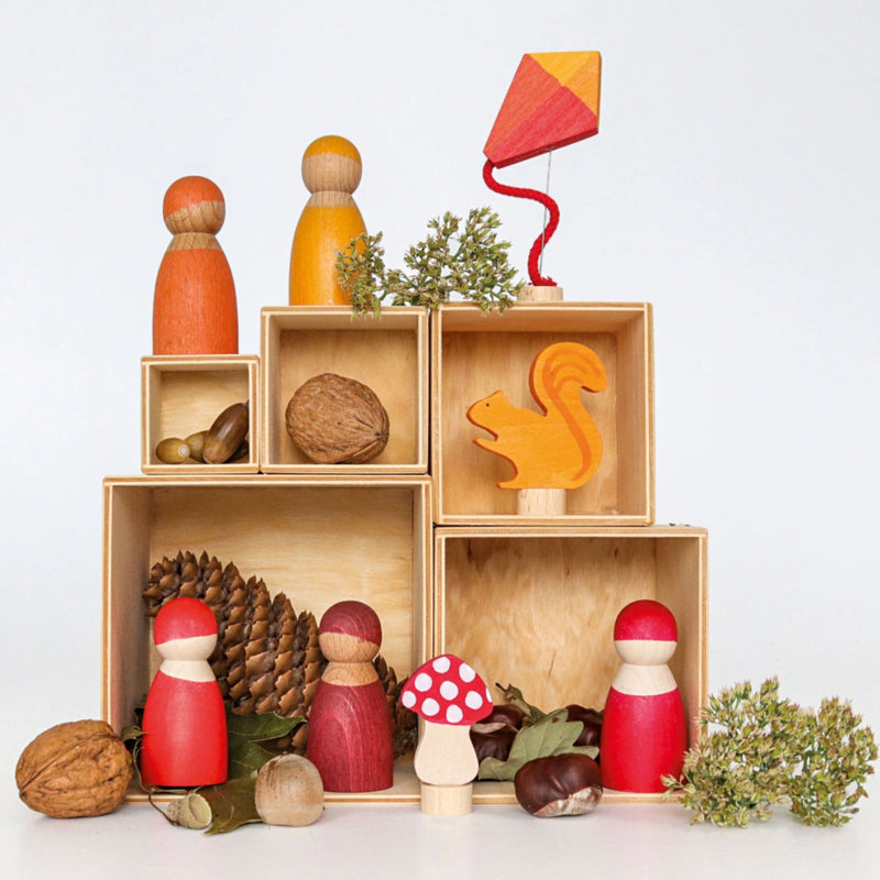 Stacking Boxes Small, Natural