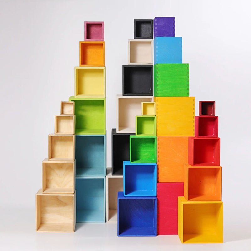 Stacking Boxes Small, Natural