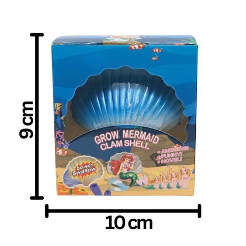 Growing Mermaid in Clam Shell
