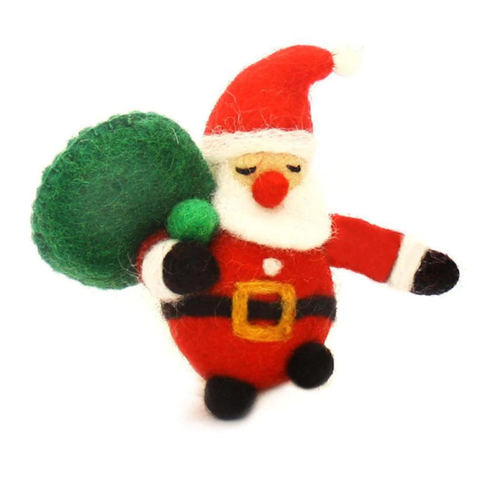 Wool Felt Ornament, Santa