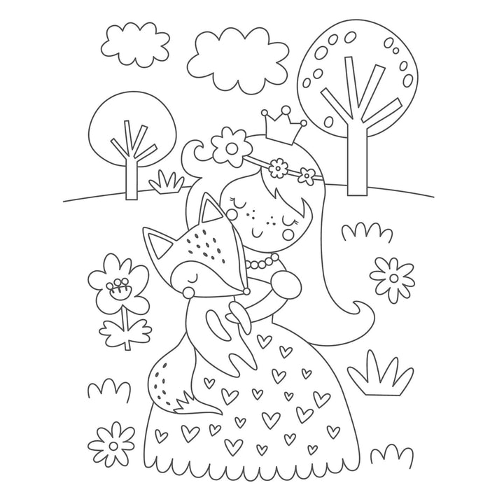 Whimsical Fairies and Friends Colouring Book
