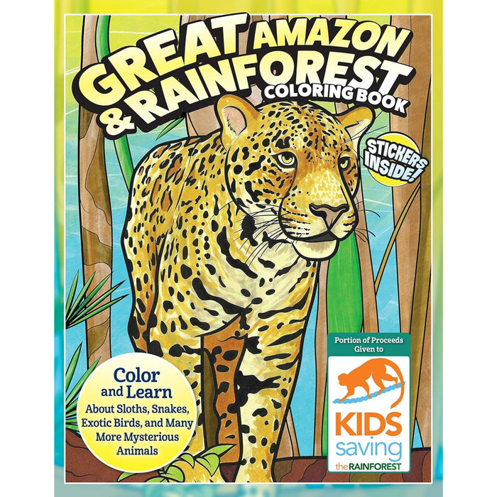 Great Amazon + Rainforest Colouring Book
