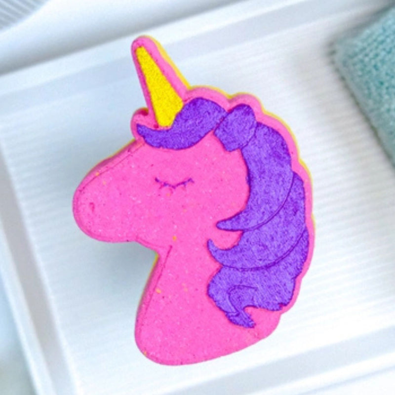 Unicorn Bath Bomb with Shoe Charm