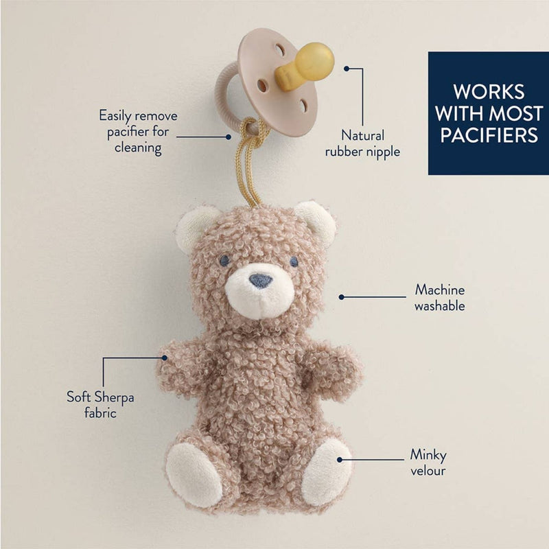 Bitzy Pal Natural Rubber Pacifier + Plush
