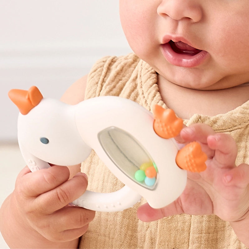 Bitzy Shake Silicone Teether + Rattle