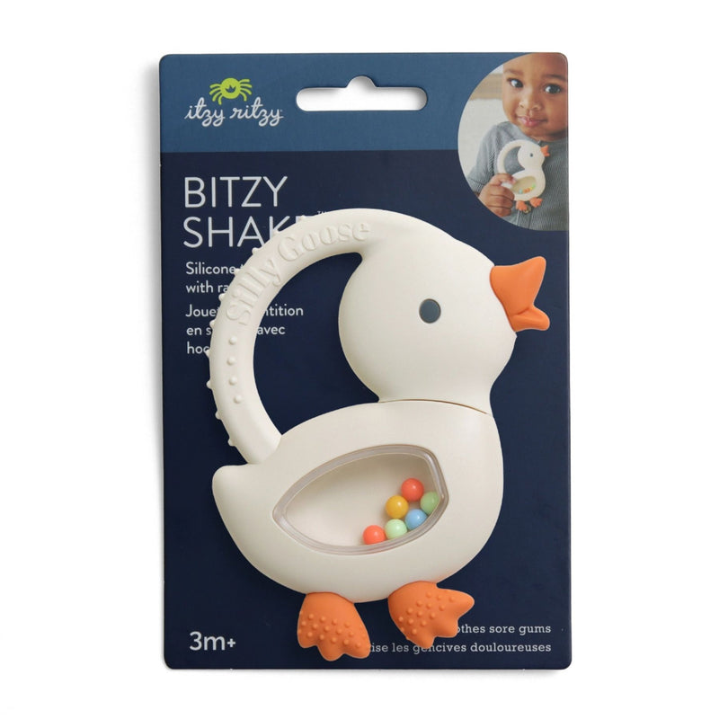 Bitzy Shake Silicone Teether + Rattle