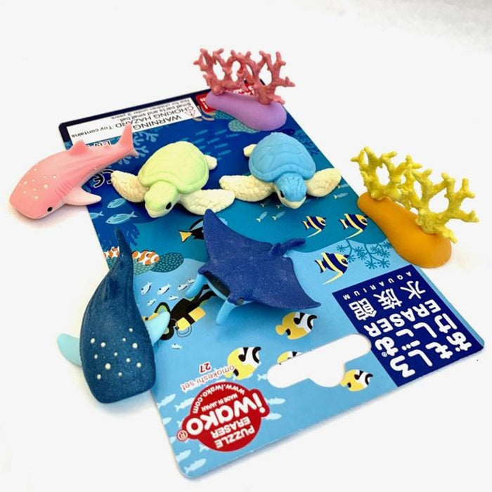 Puzzle Erasers,  Aquarium Set