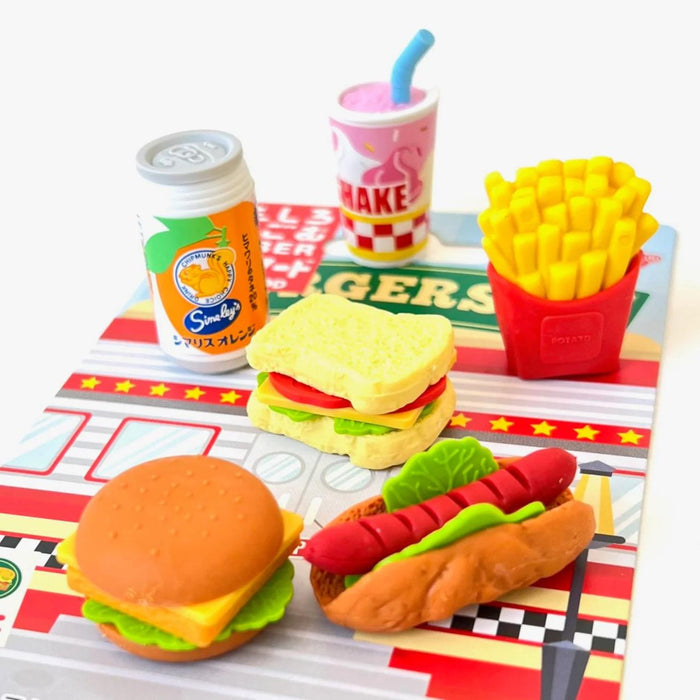 Puzzle Erasers,  Fast Food Set