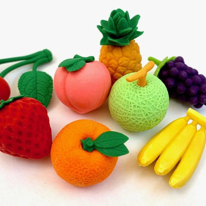 Iwako Puzzle Erasers, Fruits Set