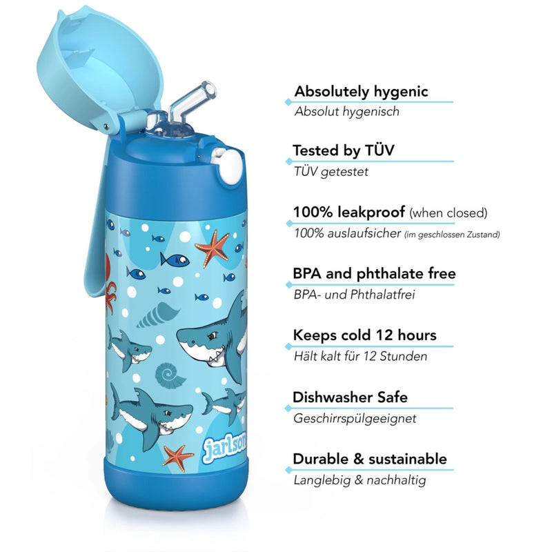 Charli Insulated Stainless Steel Straw Water Bottle, 350ml