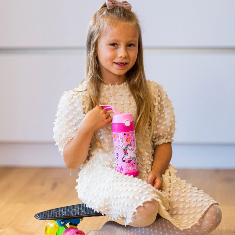 Charli Insulated Stainless Steel Straw Water Bottle, 350ml