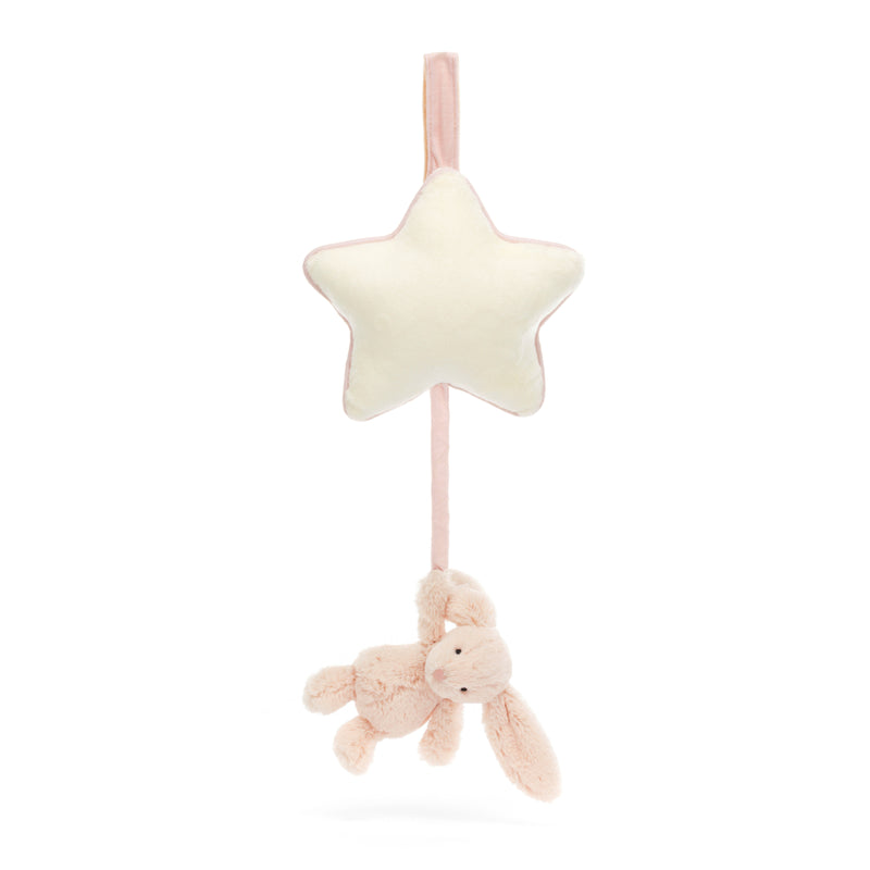 Bashful Blush Bunny Musical Pull - Baby Pink