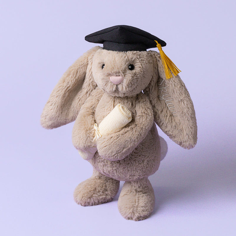 Bashful Bunny with Graduation Outfit