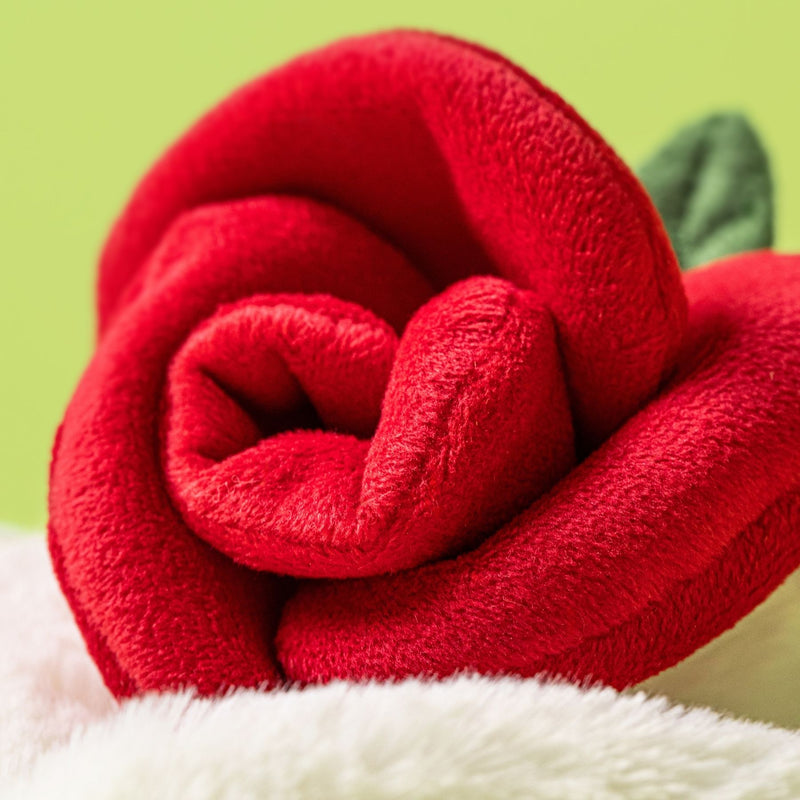 Cream Bunny with Rose