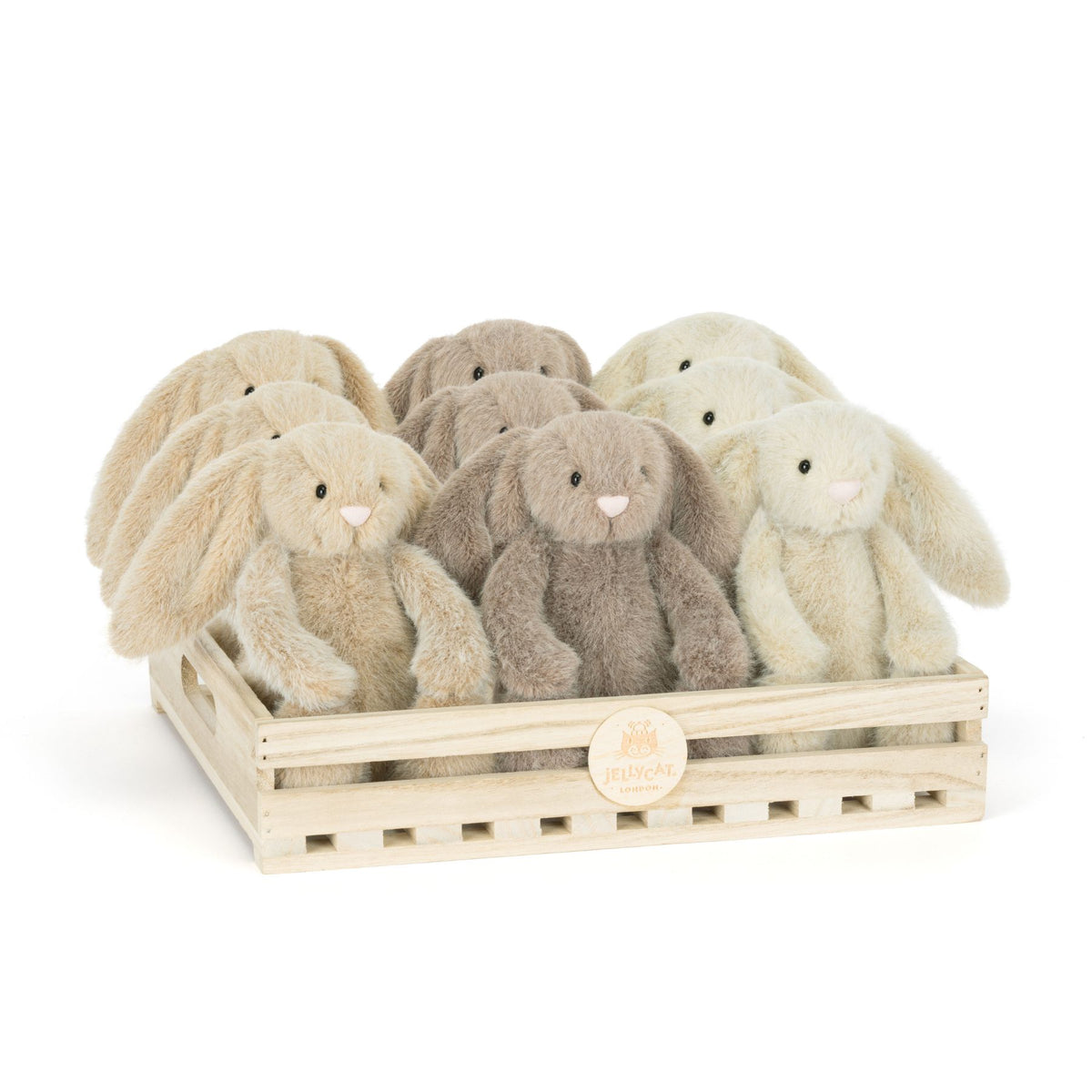 ジェリーキャット Flufflet Bunny(S) 3体セット Jellycat Flufflet Bunny — Simply Green Baby