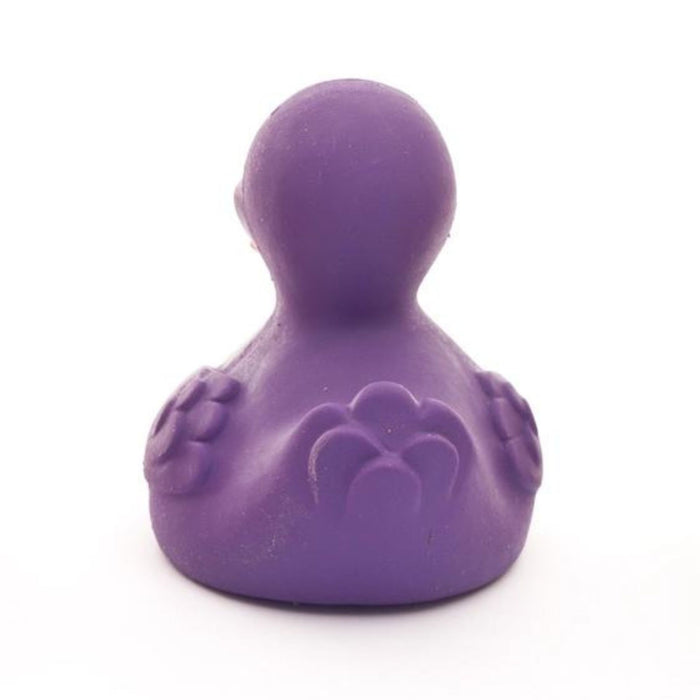Natural Rubber Duck - Purple with Squeaker