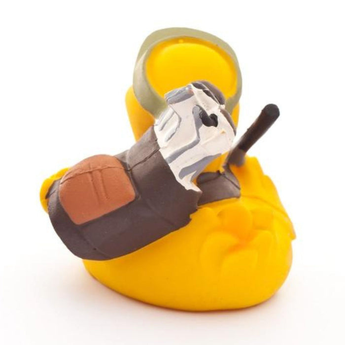Natural Rubber Duck - Golfer with Squeaker