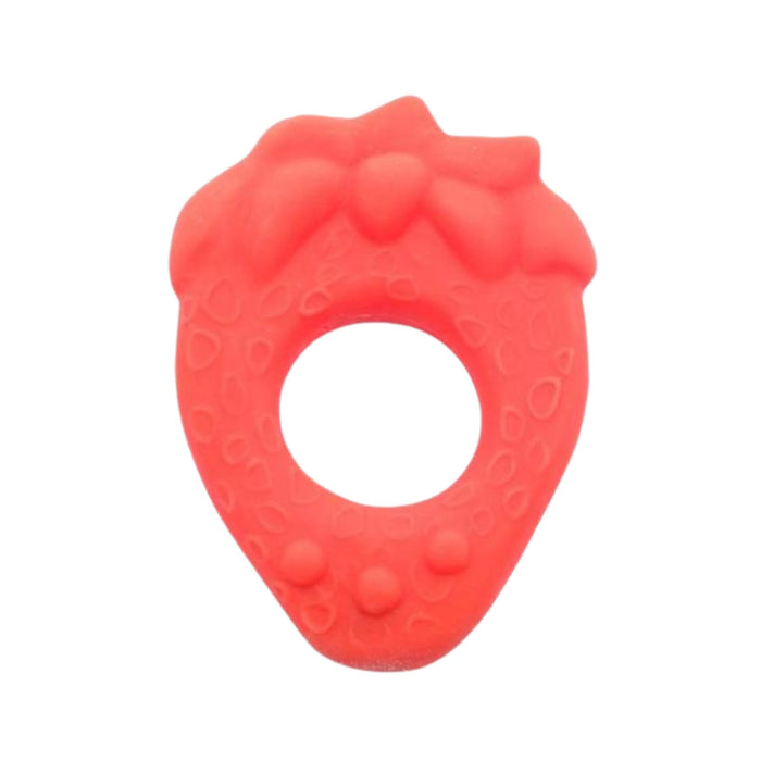 Natural Rubber Teether - Strawberry