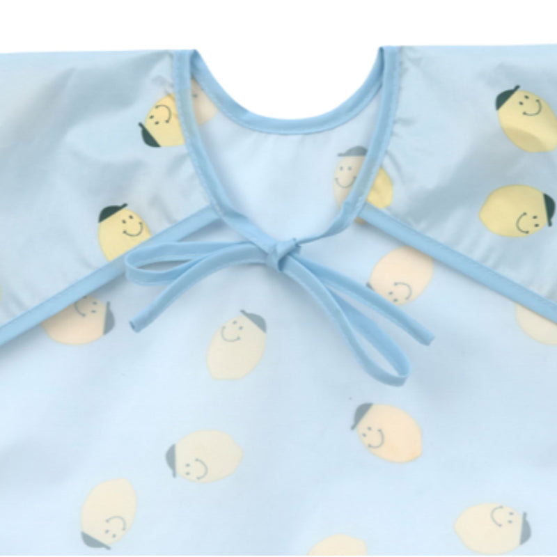 Long Sleeve Bib (2 pcs) - Happy Fruits, Lemon