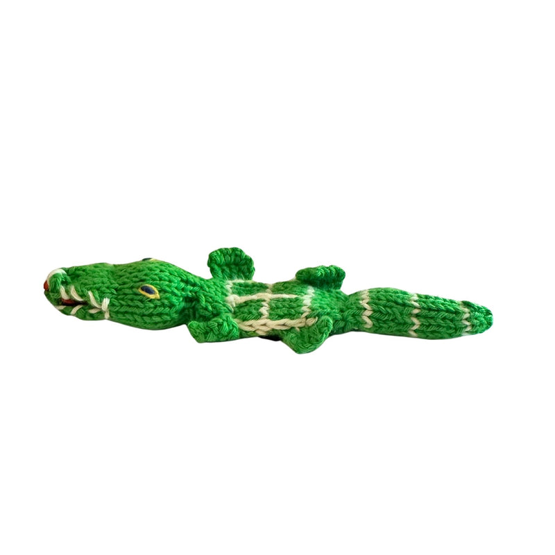Organic Cotton Finger Puppet - Alligator