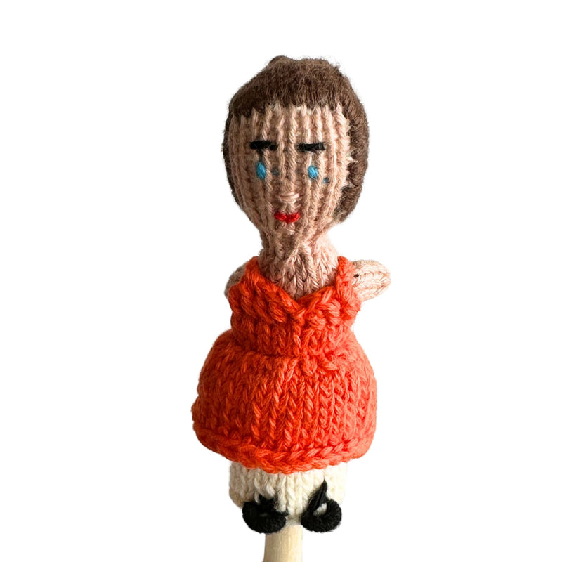 Organic Cotton Finger Puppet - Ballerina