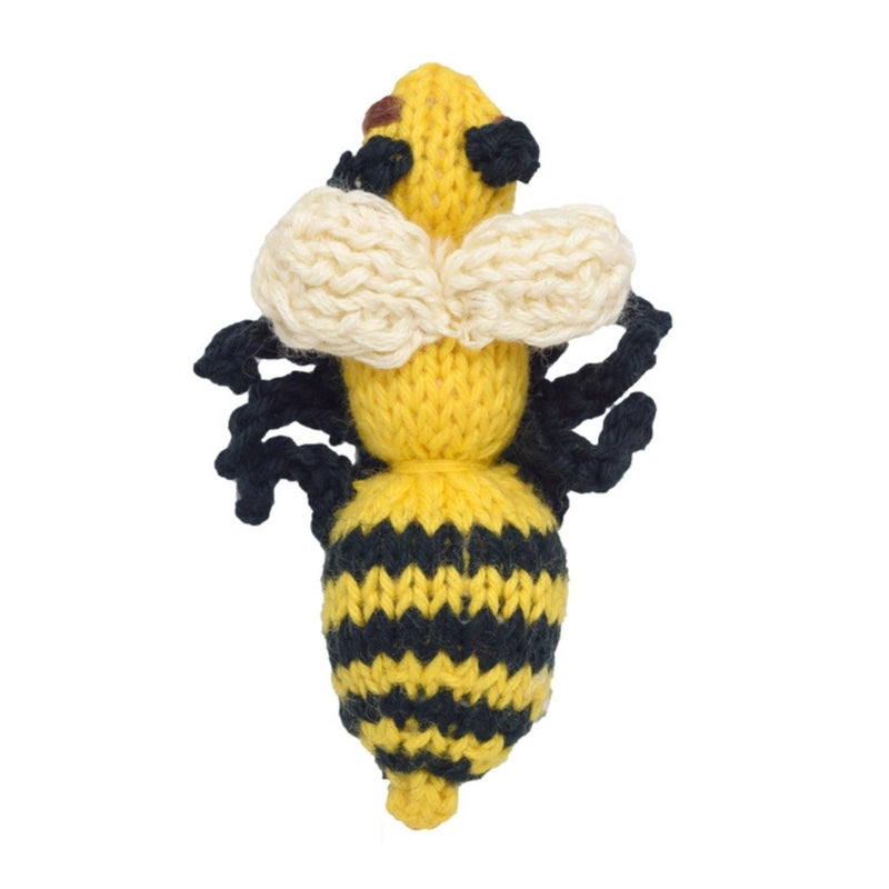 Organic Cotton Finger Puppet - Bee