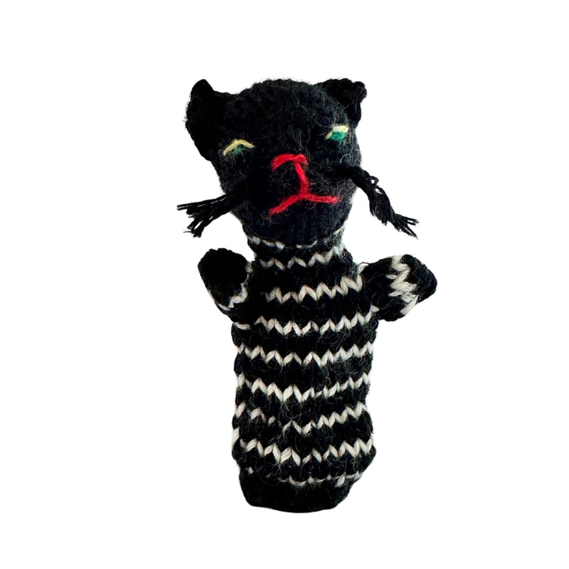Organic Cotton Finger Puppet - Cat