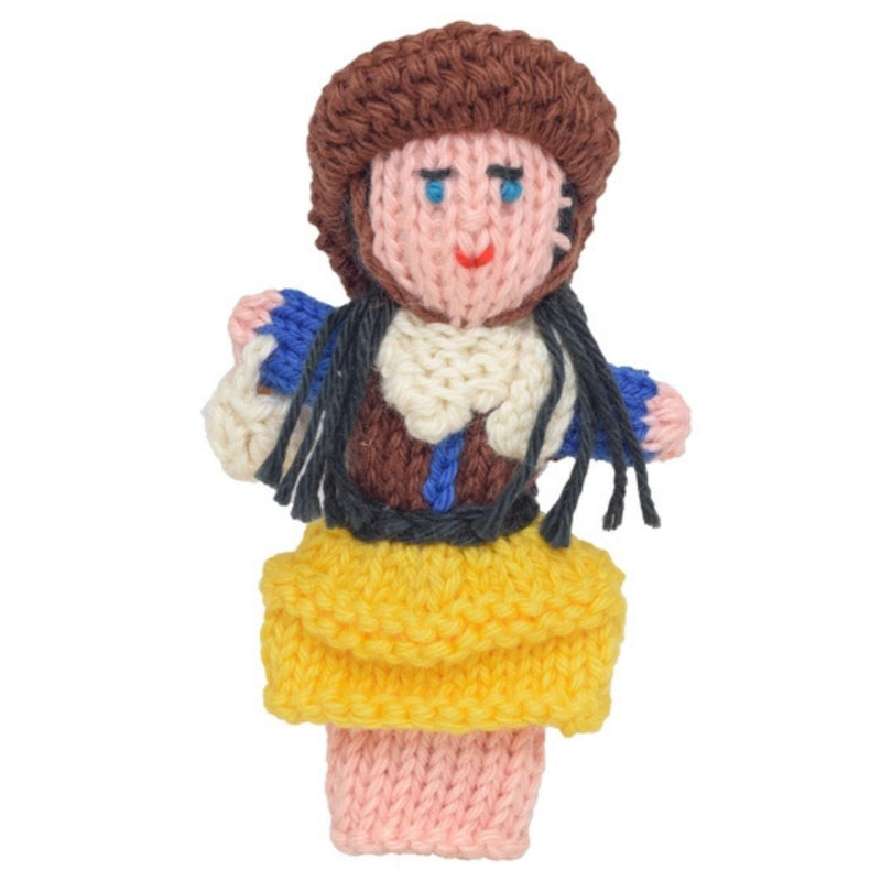 Organic Cotton Finger Puppet - Cowgirl