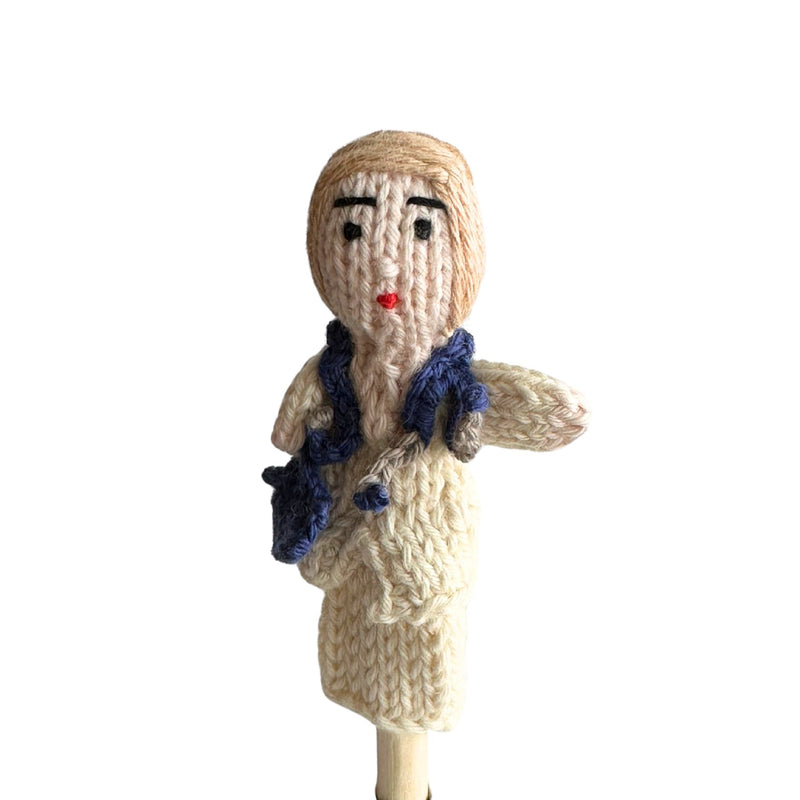 Organic Cotton Finger Puppet - Doctor