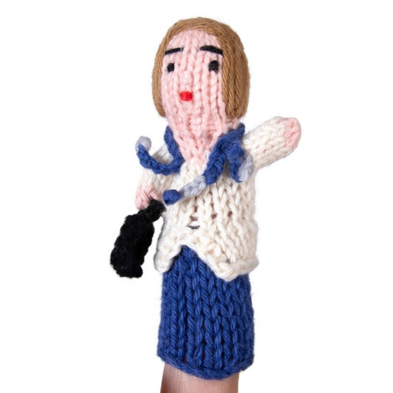 Organic Cotton Finger Puppet - Doctor