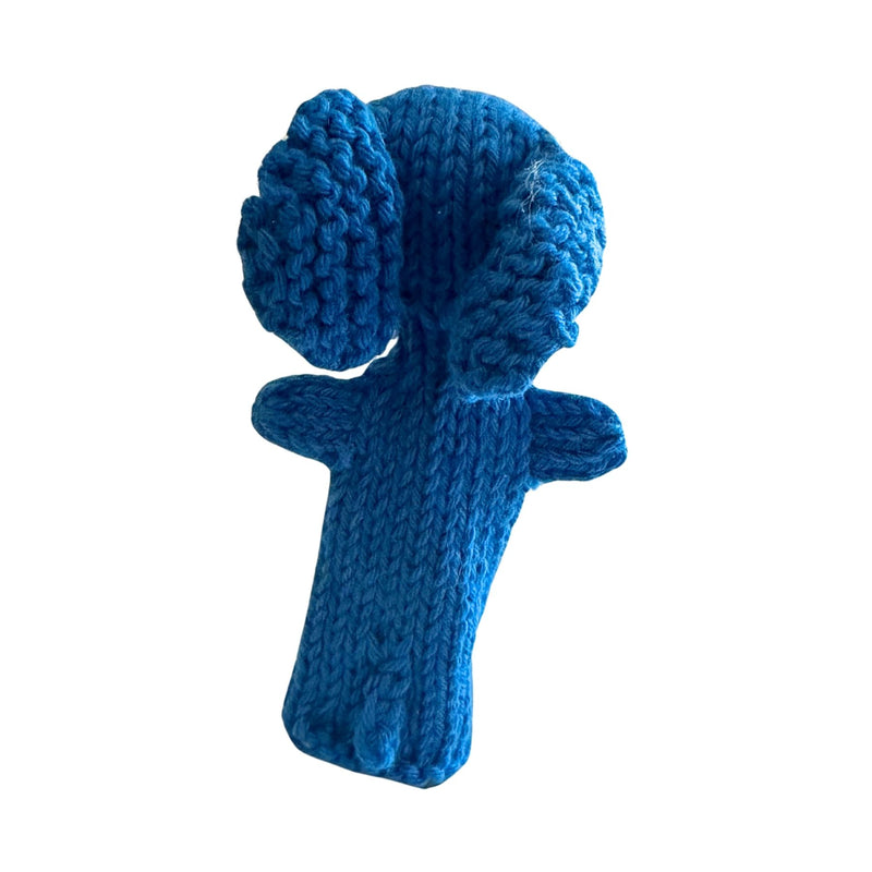 Organic Cotton Finger Puppet - Elephant