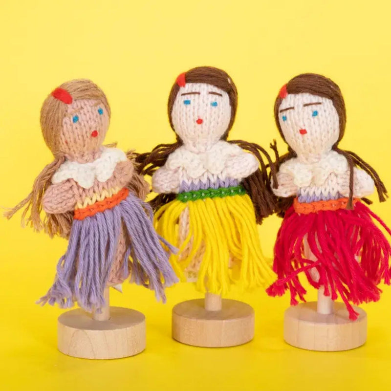Organic Cotton Finger Puppet - Hula Girl
