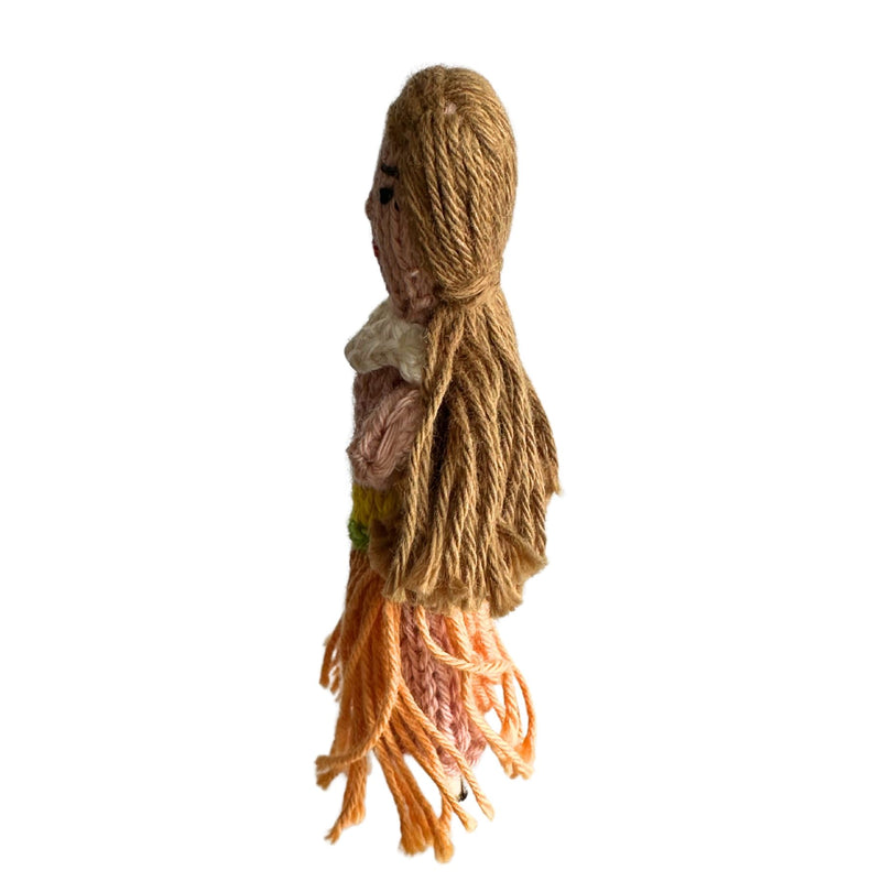 Organic Cotton Finger Puppet - Hula Girl