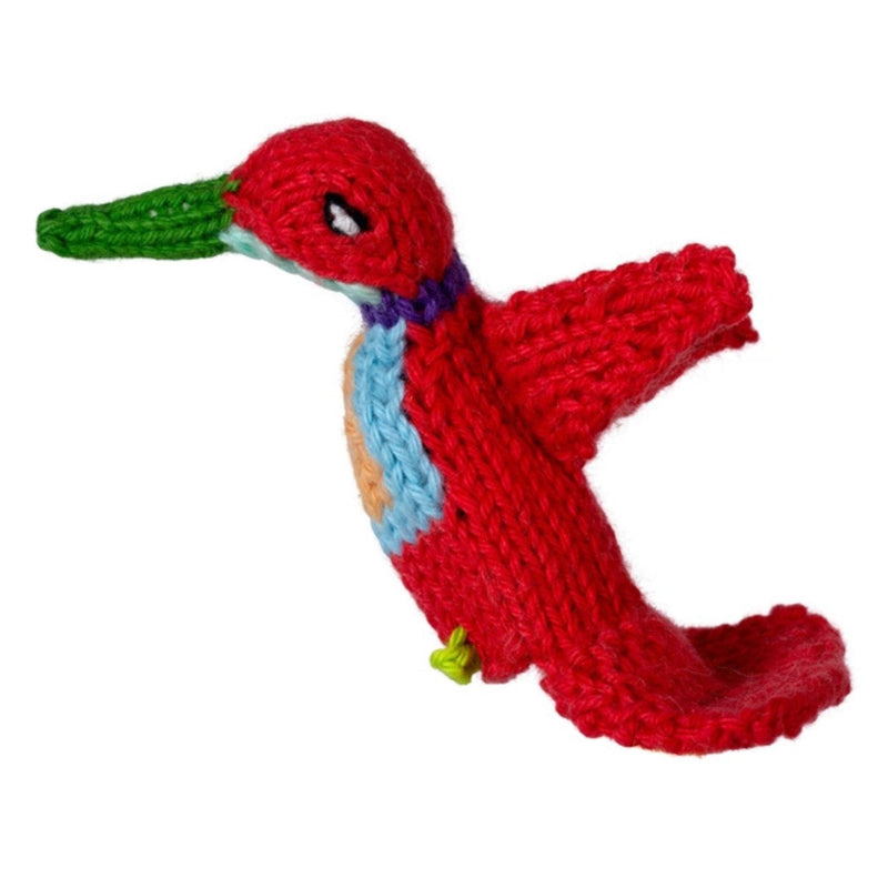Organic Cotton Finger Puppet - Hummingbird