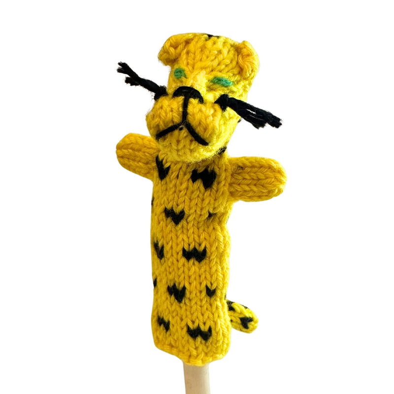 Organic Cotton Finger Puppet - Jaquar