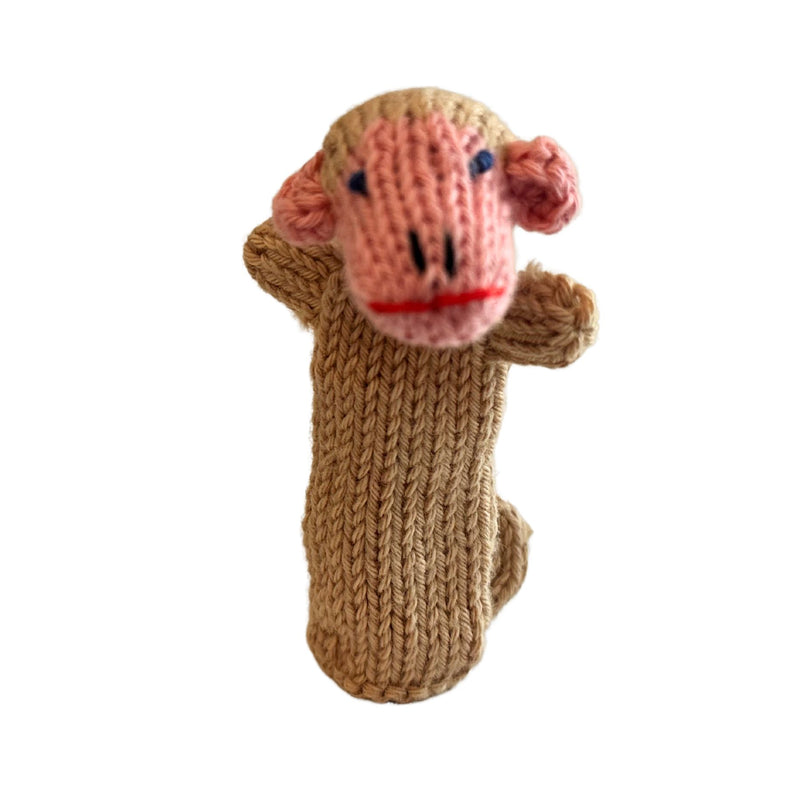 Organic Cotton Finger Puppet - Monkey