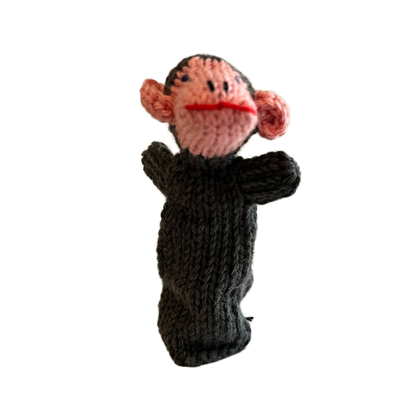 Organic Cotton Finger Puppet - Monkey