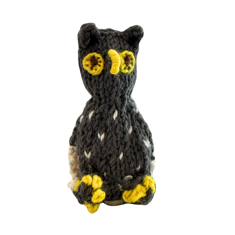 Organic Cotton Finger Puppet - Owl